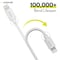 Overtime iOS Compatible Charger Set of 3, 6ft iPhone Charger Cable, USB to Lightning Cable, USB Cord, White OTDCIP6WHX3 - alternate 2